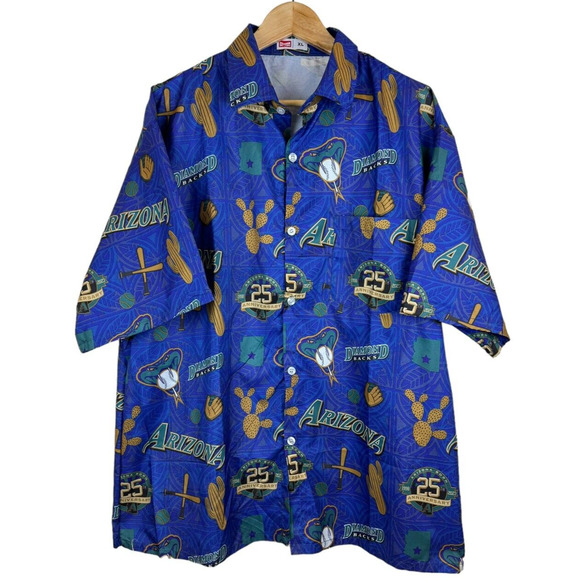 Budweiser Other - Arizona Diamondbacks All Over Print XL Shirt 25th Anniversary‎ Stadium Giveaway